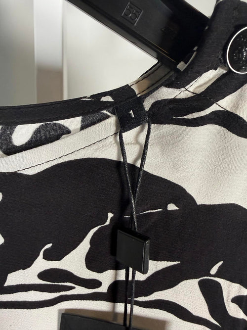 The Kooples Wild Panther Print Blouse 100% Viscose US Small / FR 1 NWT $215