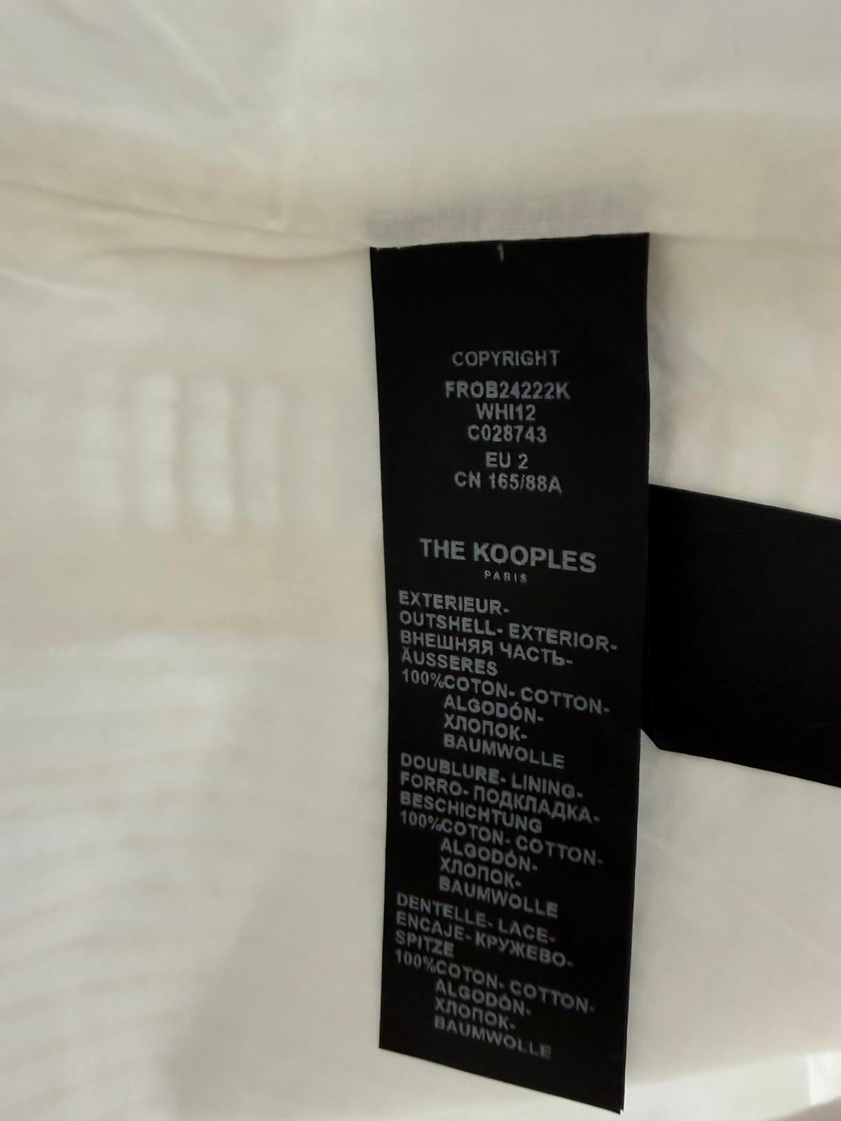 The Kooples Ladder Trim Cotton Lace Dress US Size Medium / FR 2 NWT $345