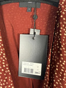 The Kooples Moon Dots Wrap Dress Viscose Silk Blend US Medium / FR 2 NWT $385