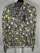 The Kooples Floral Tie Neck Blouse 100% Viscose US Size Small / FR 1 NWT $255