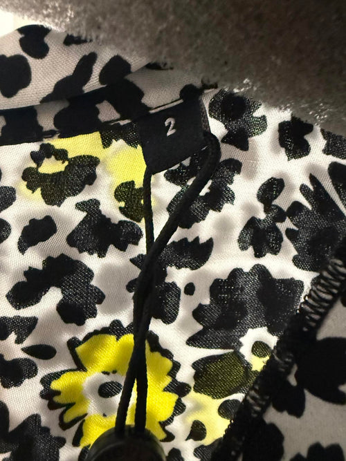 The Kooples Floral Tie Neck Blouse 100% Viscose US Size Medium / FR 2 NWT $255