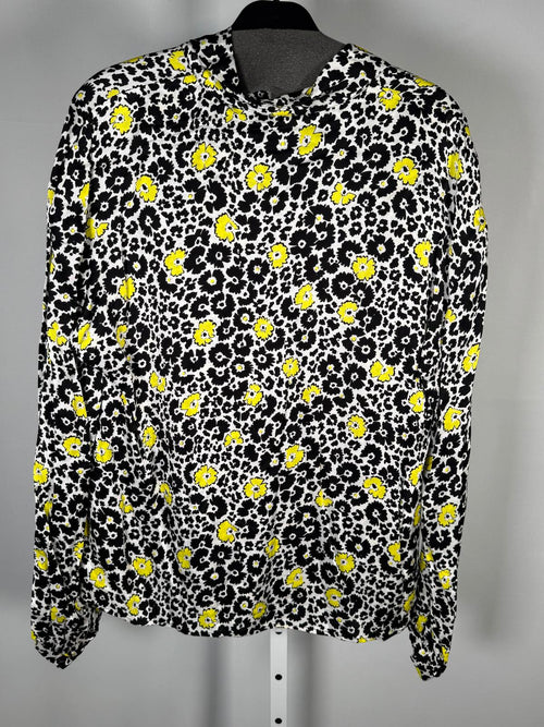 The Kooples Floral Tie Neck Blouse 100% Viscose US Size Medium / FR 2 NWT $255