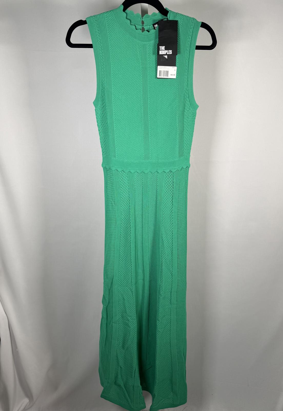 The Kooples Romantic Net Stitch Knit Midi Dress US Small / FR 1 NWT $415