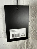 The Kooples Embroidered Eyelet White Maxi Dress US Small / FR 1 NWT $445