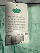 NWT Guadalupe Design Angelie High Low Skirt In Mint Size M