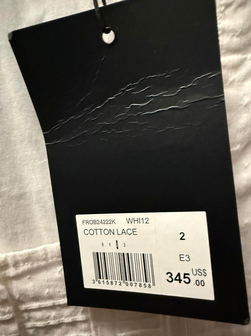 The Kooples Ladder Trim Cotton Lace Dress US Size Medium / FR 2 NWT $345