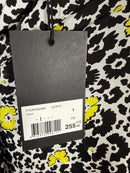 The Kooples Floral Tie Neck Blouse 100% Viscose US Size Small / FR 1 NWT $255
