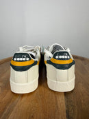 Diadora Game L Low White Golden Rod Leather Sneakers Size US 6 / EU 36.5 NWB