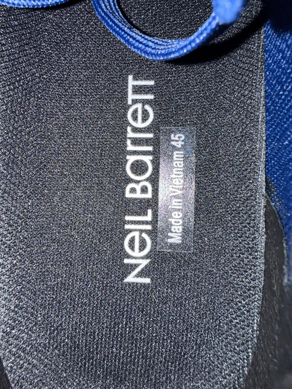 Neil Barrett Bolt Lace-Up Men's Sneaker Blue Size US 12 / EU 45 NWB $600