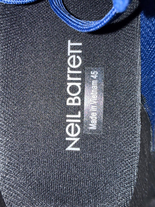 Neil Barrett Bolt Lace-Up Men's Sneaker Blue Size US 12 / EU 45 NWB $600