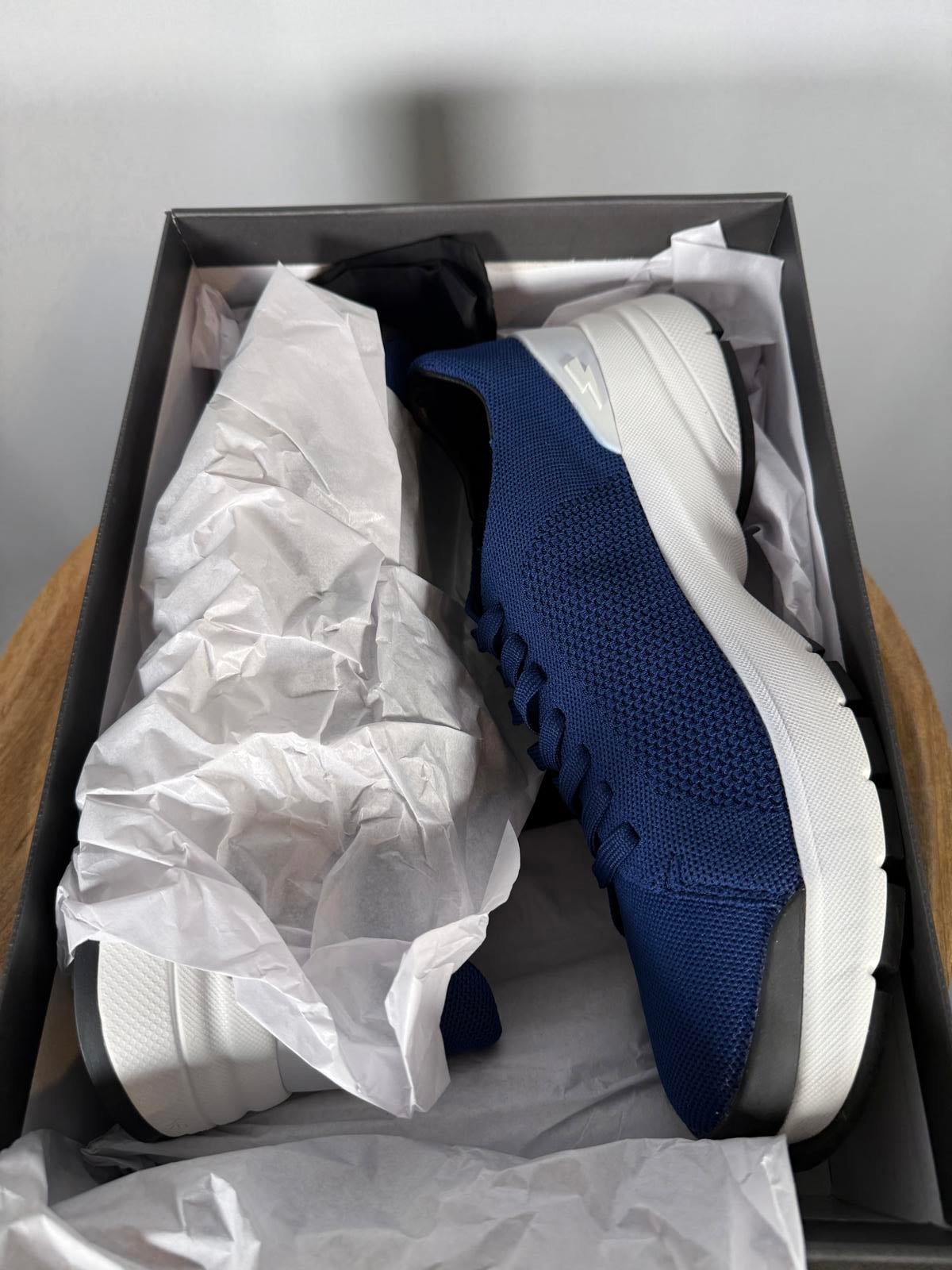 Neil Barrett Bolt Lace-Up Men's Sneaker Blue Size US 12 / EU 45 NWB $600