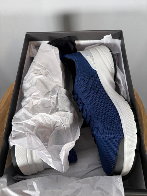 Neil Barrett Bolt Lace-Up Men's Sneaker Blue Size US 12 / EU 45 NWB $600