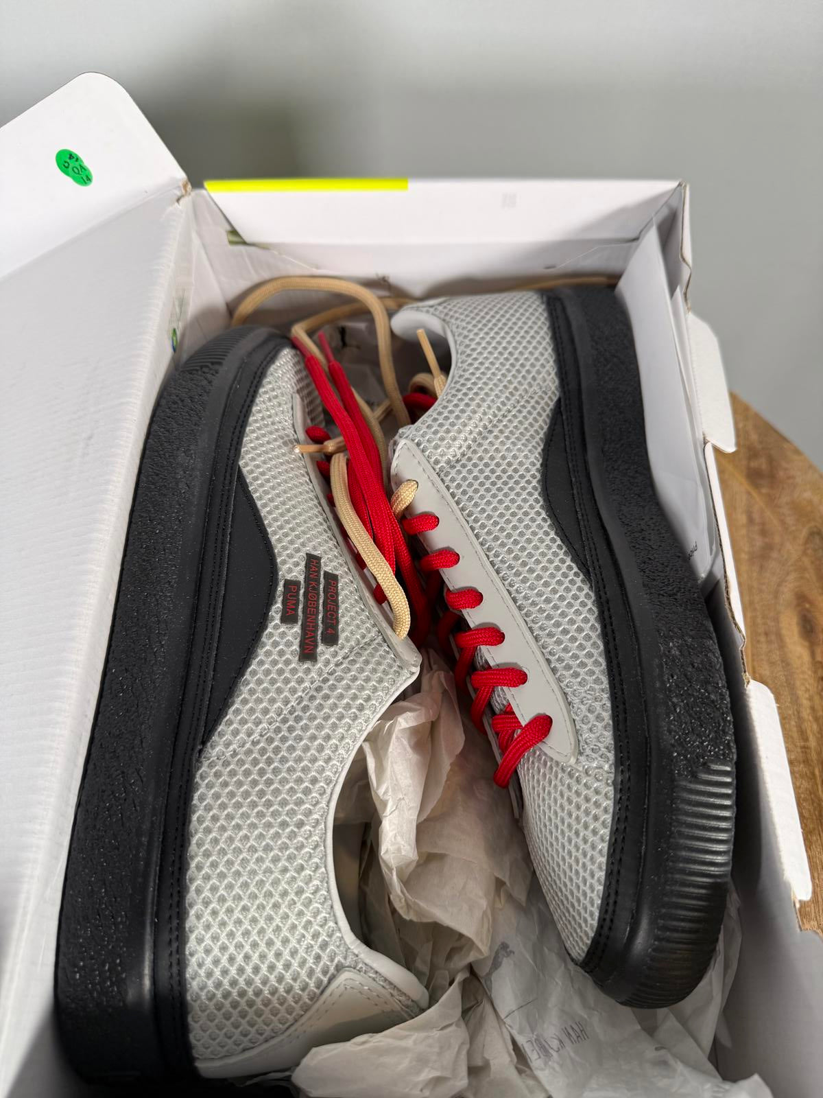 Puma Project HANSEN Kobenhavn Sneakers White Black Red US Men’s 8.5 / EU 41 NWB