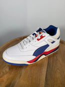 Puma Rebound Retro Low Top Sneaker White Blue Red Men's US Size 9 / EU 42 NWB