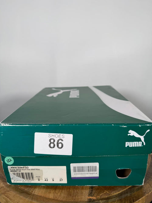 Puma Rebound Retro Low Top Sneaker White Blue Red Men's US Size 9 / EU 42 NWB