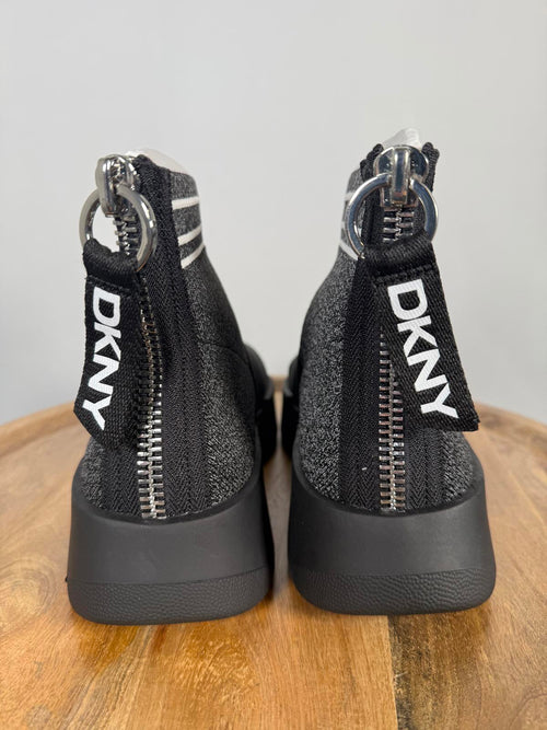 DKNY Marini Women's Black Grey Sneakers US Size 10 / EU 41 NWB