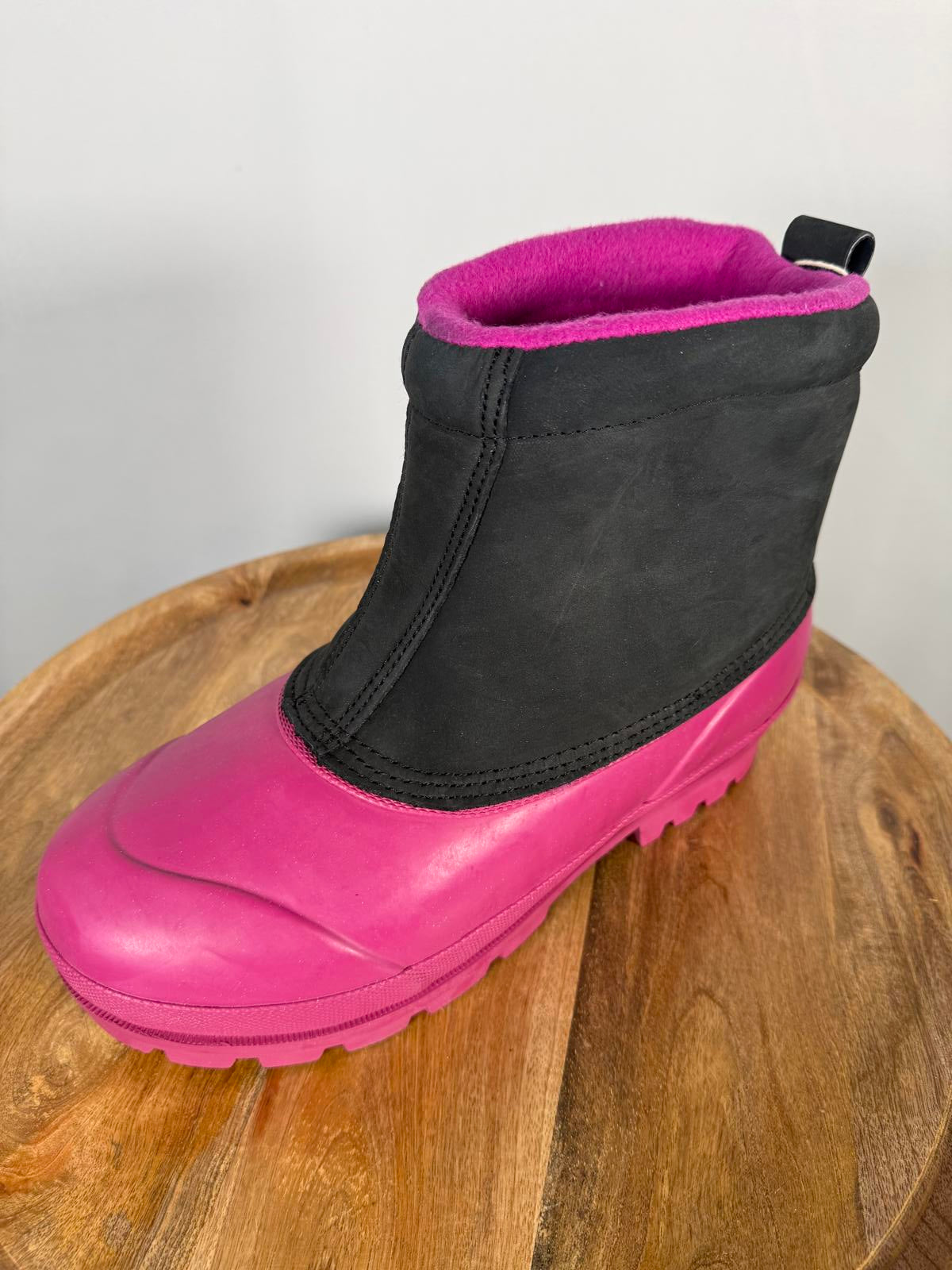 Superga Rubber Ankle Boots Black Plum Women's US 9.5 / EU 41 NWB