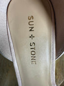 NWB Sun Stone Estrella Blush Faux Suede Platform Pumps Women's Size 10