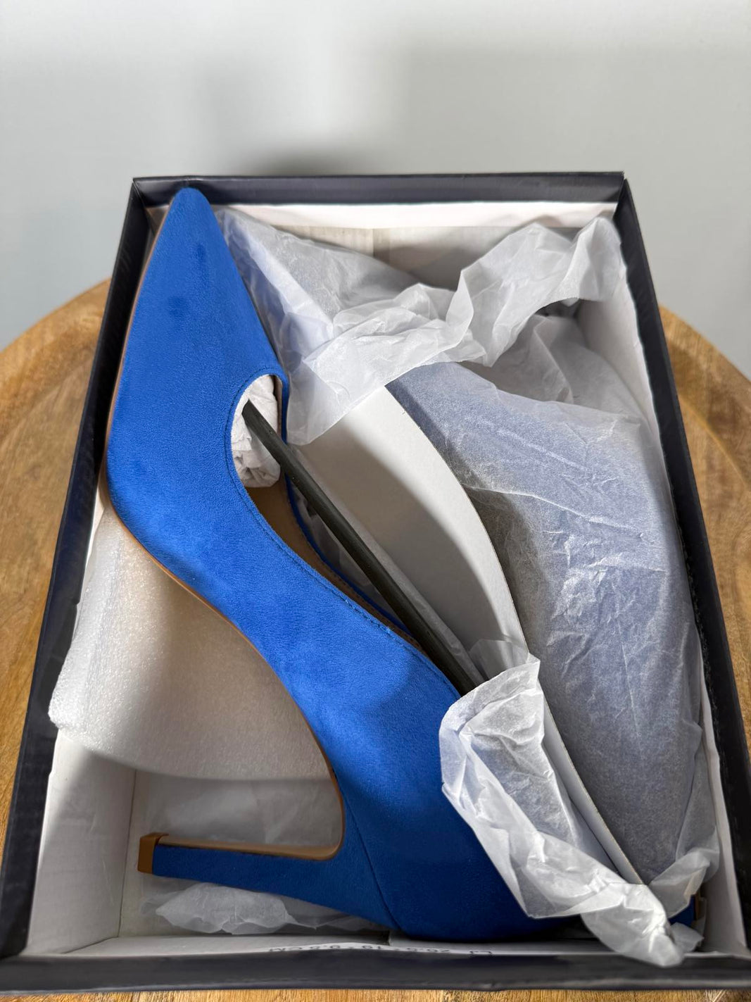 French Connection Royal Blue Suede Pointed Toe Heels Pumps Women’s US 10 NWB