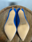 French Connection Royal Blue Suede Pointed Toe Heels Pumps Women’s US 10 NWB