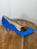 French Connection Royal Blue Suede Pointed Toe Heels Pumps Women’s US 10 NWB