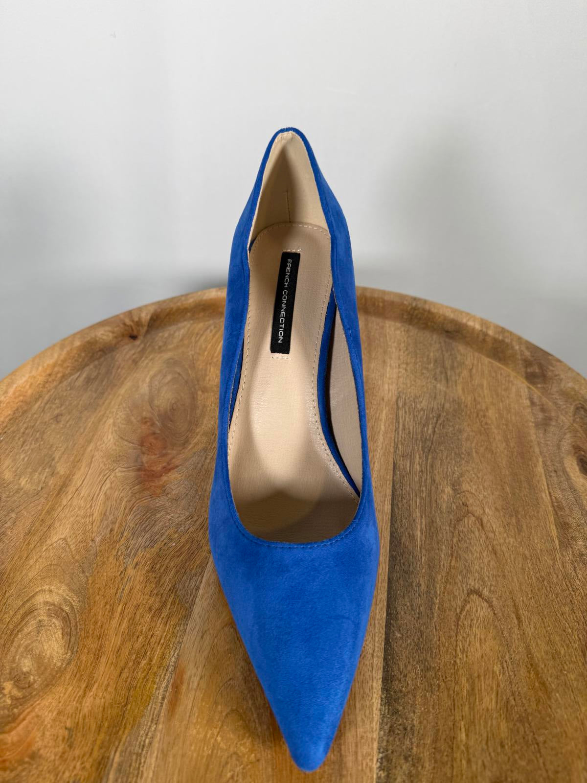 French Connection Royal Blue Suede Pointed Toe Heels Pumps Women’s US 10 NWB