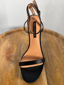 French Connection Tessa Black Strappy Heels Ankle Strap Sandals US 9 / EU 40 NWB
