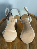 Oleg Cassini Melania Bow Rhinestone Heel Ivory Women's US Size 7 NWB