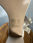 Oleg Cassini Melania Bow Rhinestone Heel Ivory Women's US Size 8 NWB