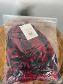 NWT Rachel Parcell Burnout Velvet Ruffle High Low Midi Dress Rose Red Size 0