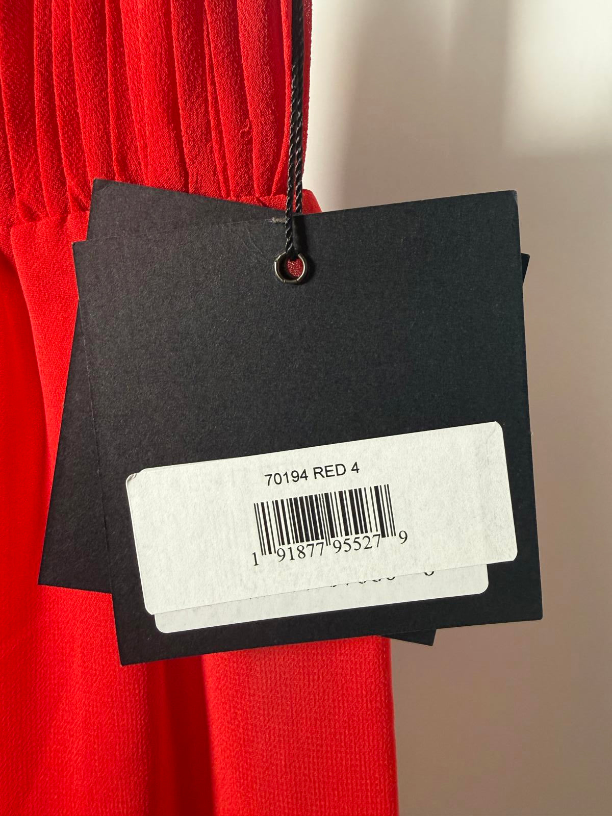 Ieena for Mac Duggal 70194 Red Mini Dress Size US 4 NWT