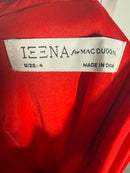 Ieena for Mac Duggal 70194 Red Mini Dress Size US 4 NWT