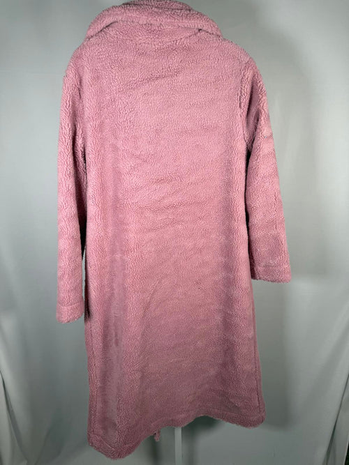 G by Giuliana Black Label Teddy Coat Lilac Pink Double Breasted Size XS NWT