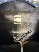 NWT G-Star RAW Frayed-Edge Cropped Denim Jacket Raw Denim Women’s Size Medium