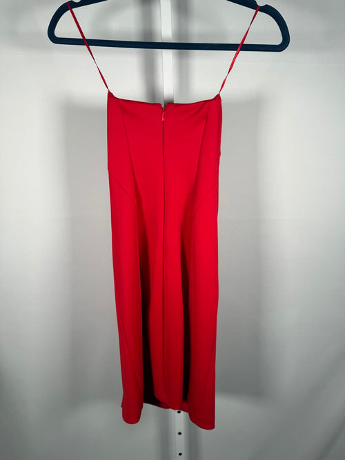 NWT GUESS Red Strapless Crepe Cocktail Party Dress Size 8