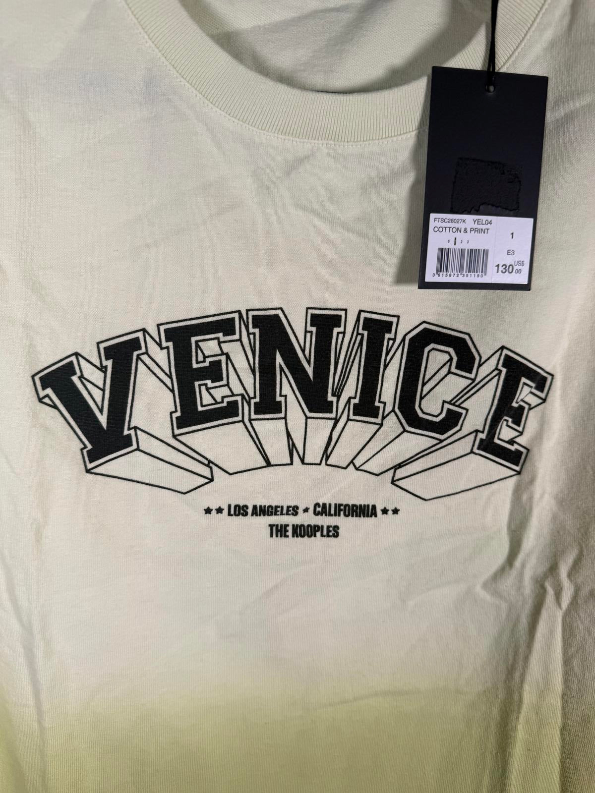 The Kooples Venice Print Relaxed-Fit Cotton T-Shirt Size US S / FR 1 NWT