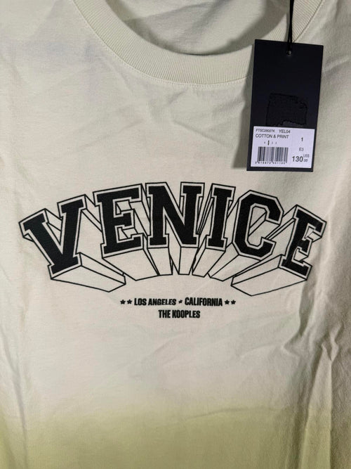The Kooples Venice Print Relaxed-Fit Cotton T-Shirt Size US S / FR 1 NWT