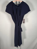 NWT Jessica Howard Navy Blue Midi Dress Petite Size 10P