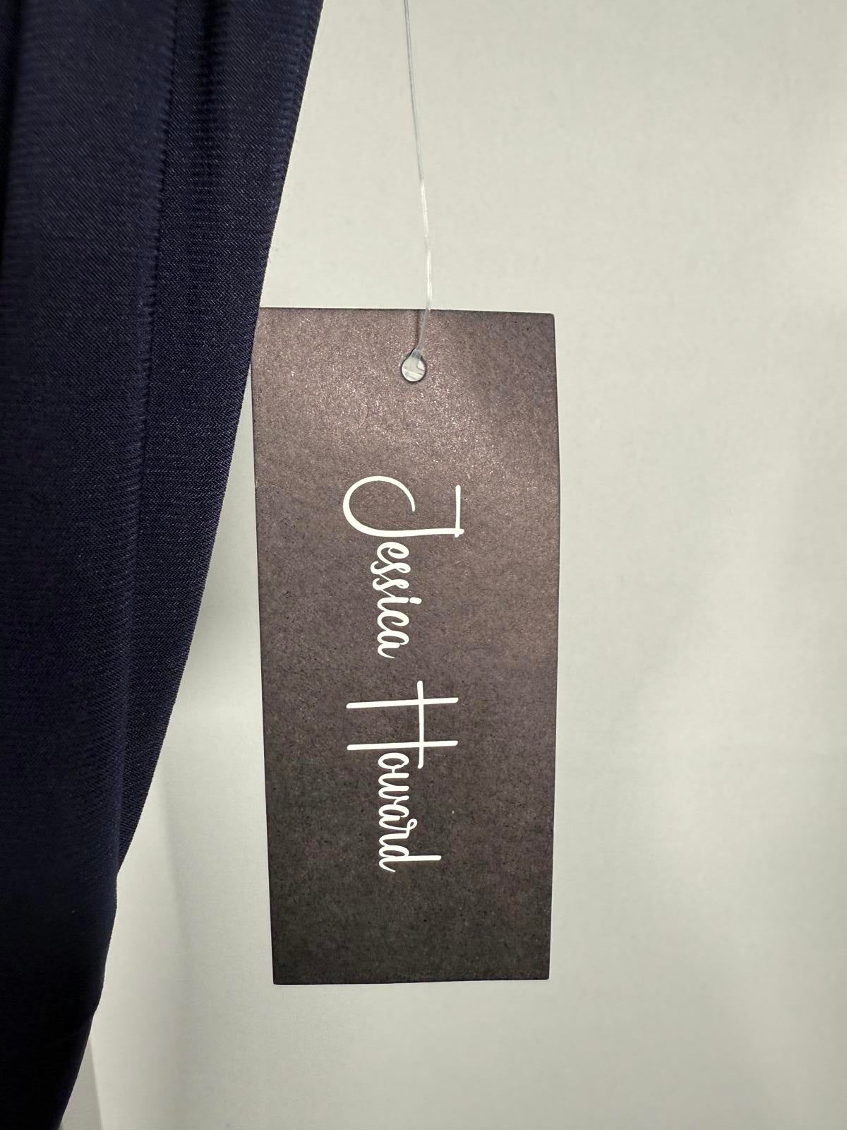 NWT Jessica Howard Navy Blue Midi Dress Petite Size 10P