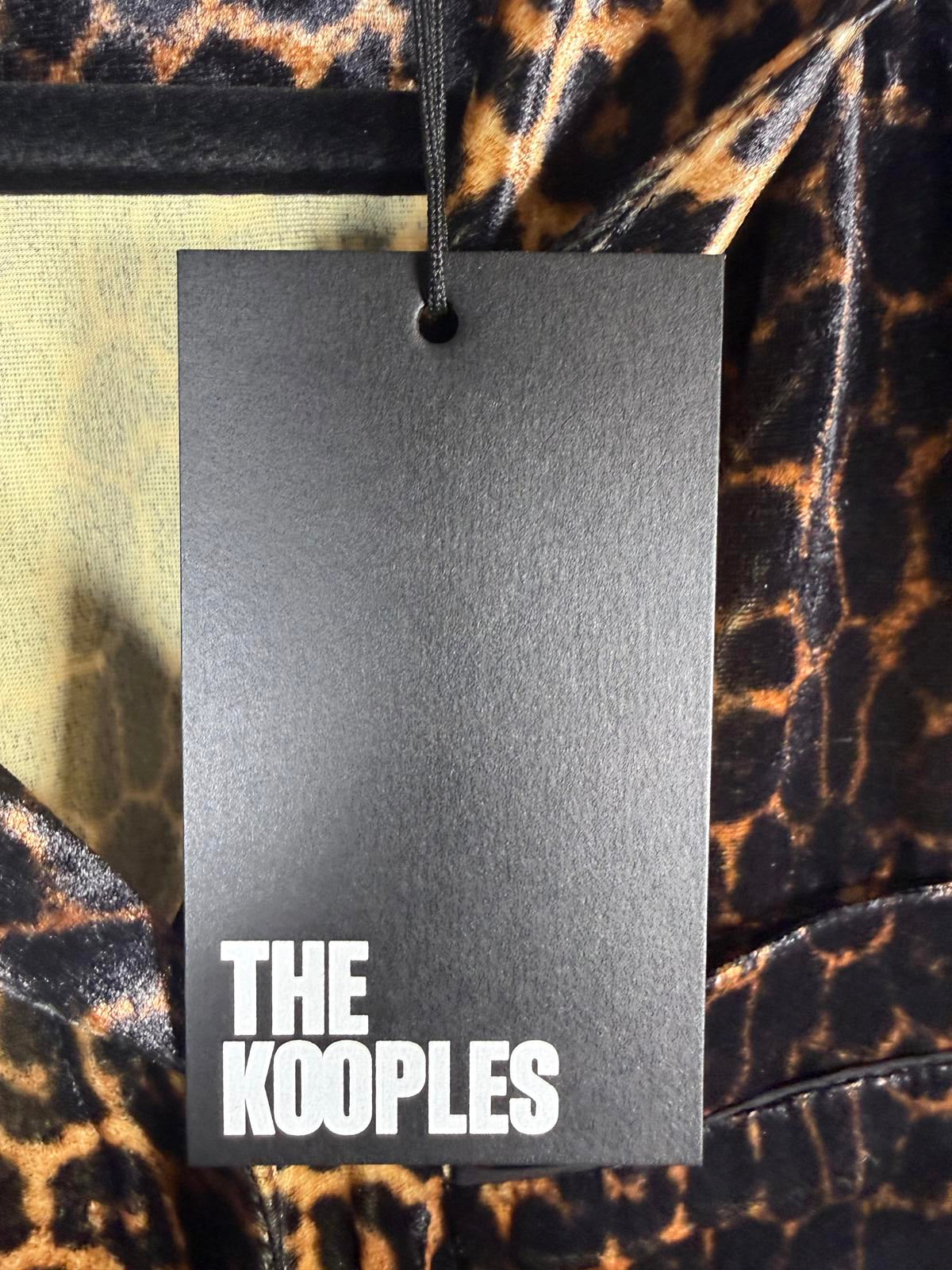 The Kooples Leopard Print Button-Up Shirt Size US M / FR 2 MSRP $315 NWT