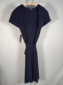 NWT Jessica Howard Navy Blue Midi Dress Petite Size 10P