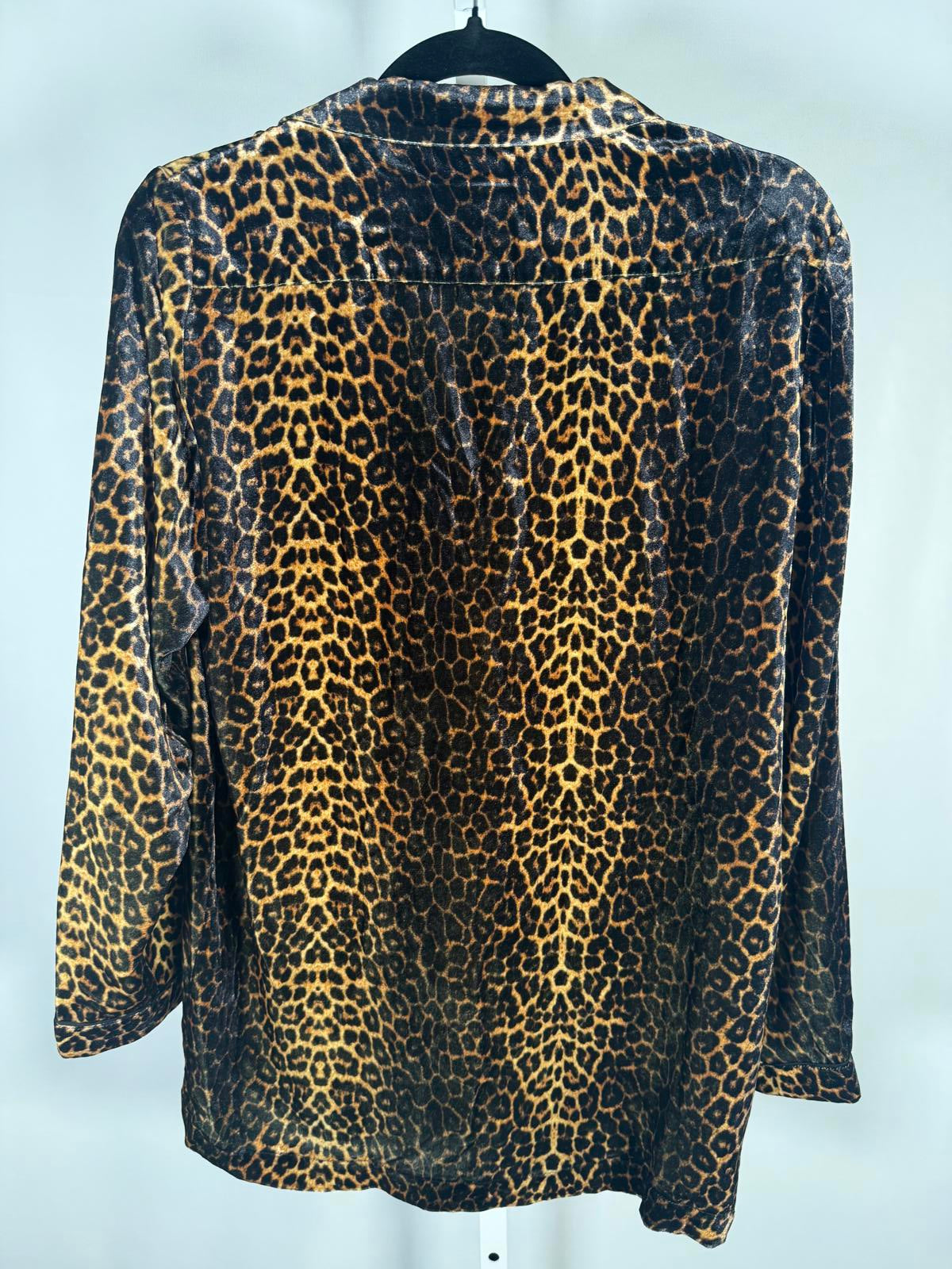 The Kooples Leopard Print Button-Up Shirt Size US M / FR 2 MSRP $315 NWT