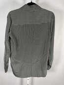 The Kooples Micro Striped 100% Silk Tie-Neck Blouse Size US S / FR 1 $415 NWT
