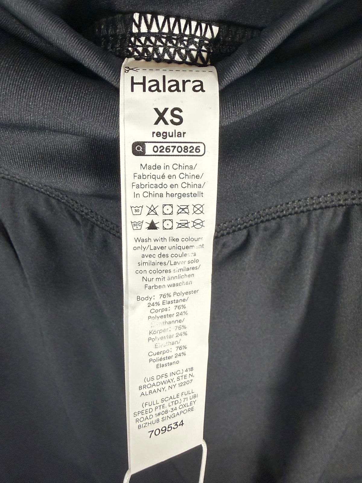 NWT Halara SoftlyZero High Waisted Tummy Control 2-in-1 Mini Skirt Black - XS