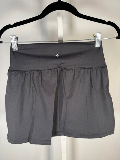 NWT Halara SoftlyZero High Waisted Tummy Control 2-in-1 Mini Skirt Black Size XL