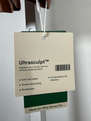 NWT Halara UltraSculpt Layered Scoop Neck Crop Tee Clay Brown Size Medium