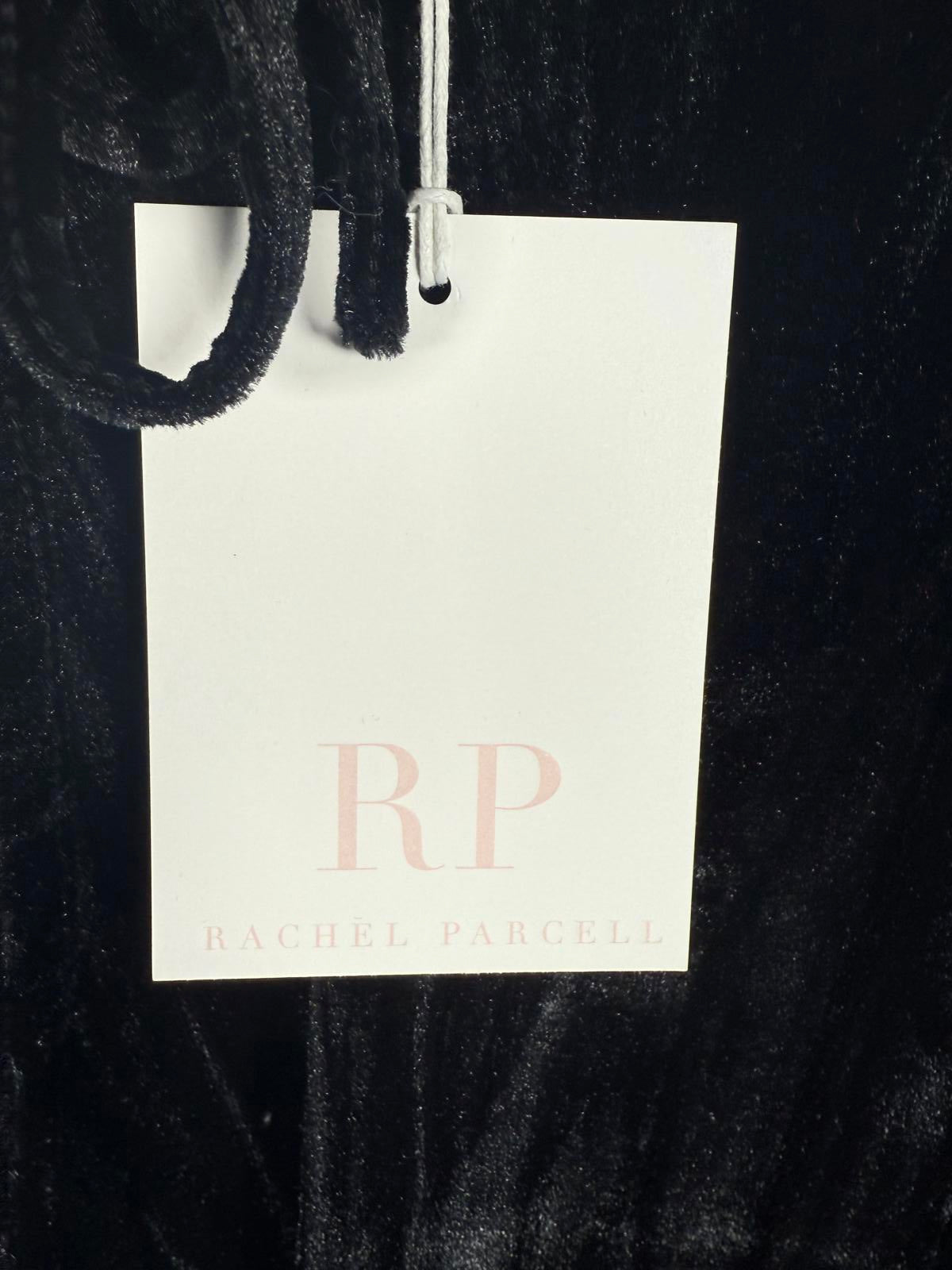 NWT Rachel Parcell Black Velvet Long Sleeve Blouse Women's Size Small