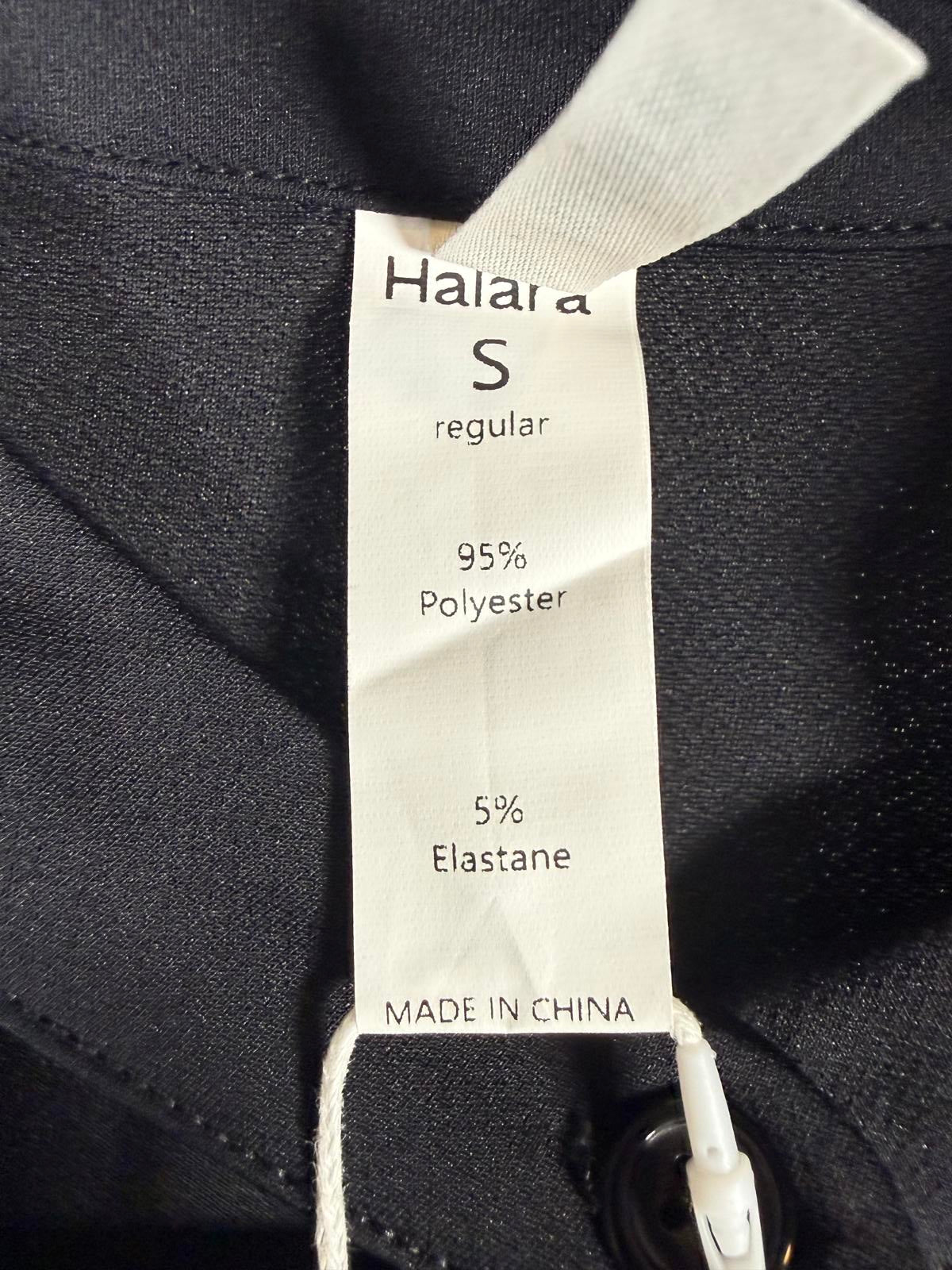 NWT Halara Cutout Neck Long Sleeve Wide Leg Jumpsuit Black Size Small