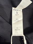 NWT Halara Cutout Neck Long Sleeve Wide Leg Jumpsuit Black Size Small