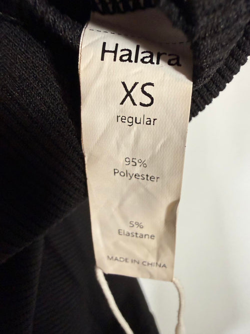 NWT Halara Sleeveless Button Front Wide Leg Jumpsuit Black Size XS